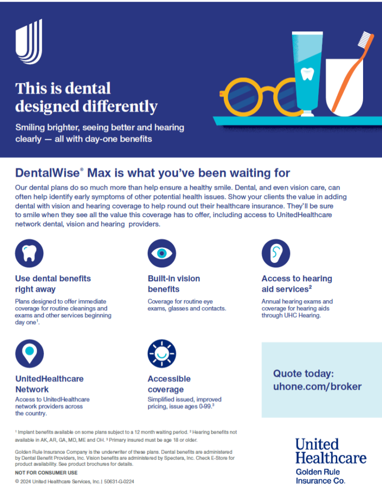 Discover DentalWise Max from Golden Rule Insurance Co., a ...