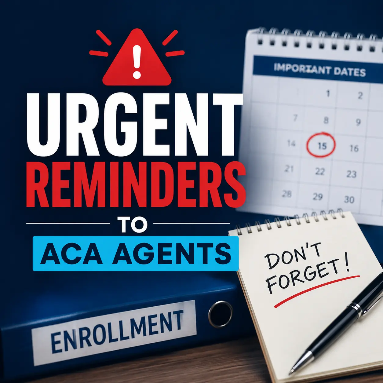 Urgent Reminders to ACA Agents From CHRISTUS Health