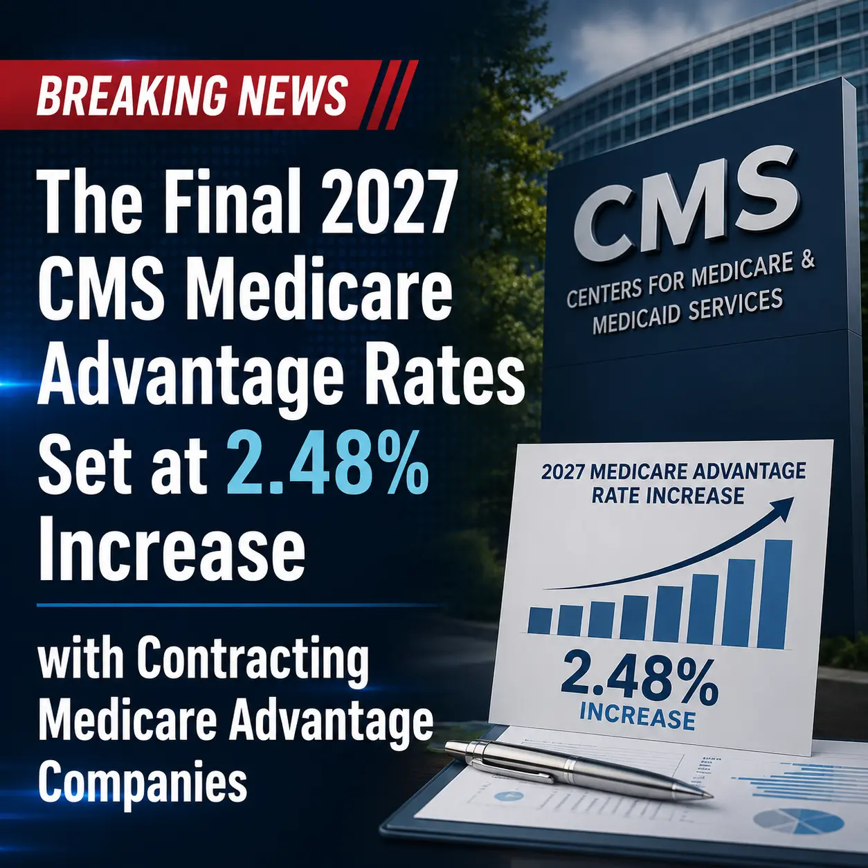 The Final 2027 CMS Medicare Advantage Rates Set at 2.48% Increase with Contracting Medicare Advantage Companies